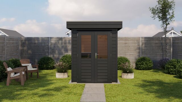 Förråd Kalmar - 1,8x1,8m (3,2 kvm) - Svartbetsad