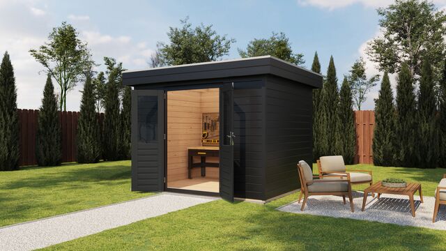 Förråd Kungsbacka - 3x2,4m (7,2 kvm) - Svartbetsad