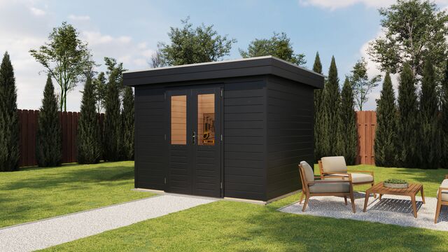 Förråd Kungsbacka - 3x2,4m (7,2 kvm) - Svartbetsad