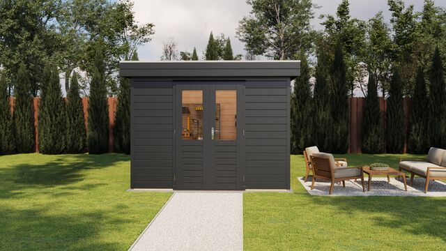 Förråd Kungsbacka - 3x2,4m (7,2 kvm) - Svartbetsad