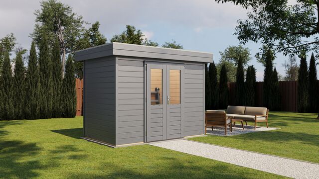 Förråd Mölndal - 3x1,8m (5,4 kvm) - Gråbetsad