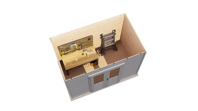 Förråd Mölndal - 3x1,8m (5,4 kvm) - Gråbetsad