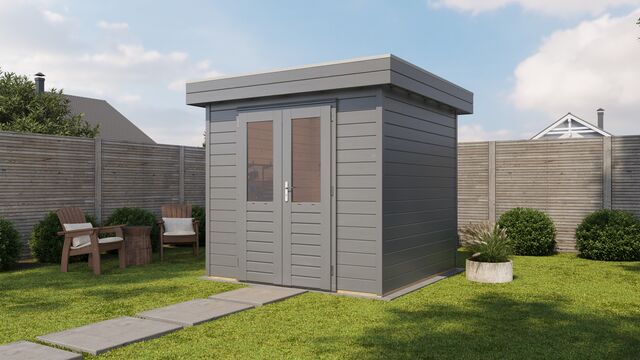 Förråd Solna - 2,4x2,4m (6,8 kvm) - Gråbetsad