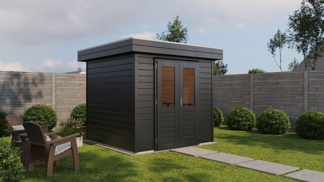 Förråd Solna - 2,4x2,4m (6,8 kvm) - Svartbetsad