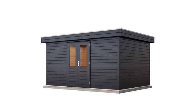 Friggebod Märsta - 4,2x3m (12,6 kvm) - Svartbetsad