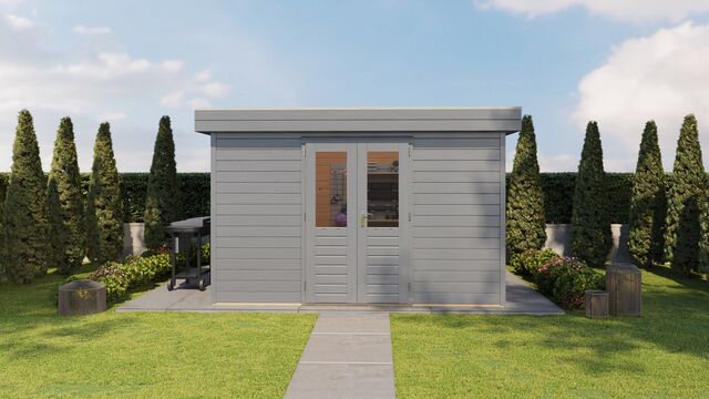 Friggebod Örnsköldsvik - 3,6x3,6m (13 kvm) - Gråbetsad