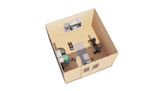 Friggebod Örnsköldsvik - 3,6x3,6m (13 kvm) - Obehandlat