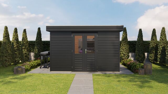 Friggebod Örnsköldsvik - 3,6x3,6m (13 kvm) - Svartbetsad