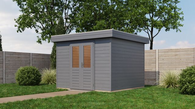 Friggebod Sundbyberg - 3x3m (9 kvm) - Gråbetsad