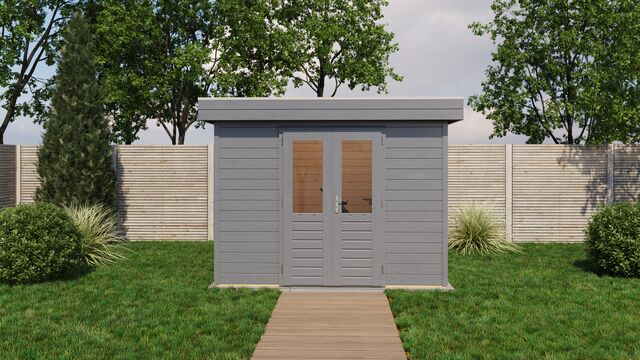 Friggebod Sundbyberg - 3x3m (9 kvm) - Gråbetsad