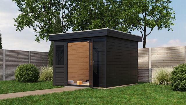 Friggebod Sundbyberg - 3x3m (9 kvm) - Svartbetsad