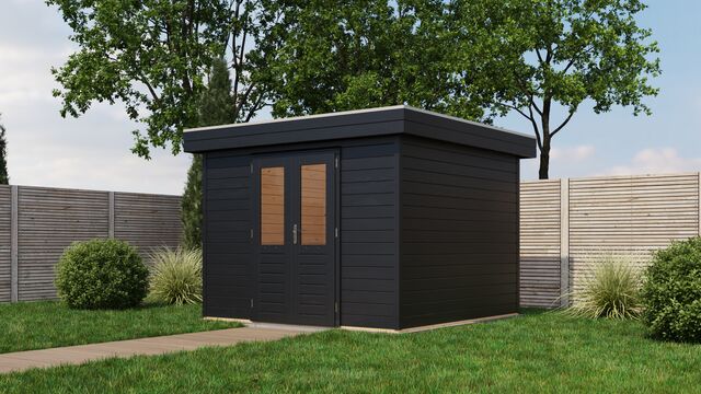 Friggebod Sundbyberg - 3x3m (9 kvm) - Svartbetsad