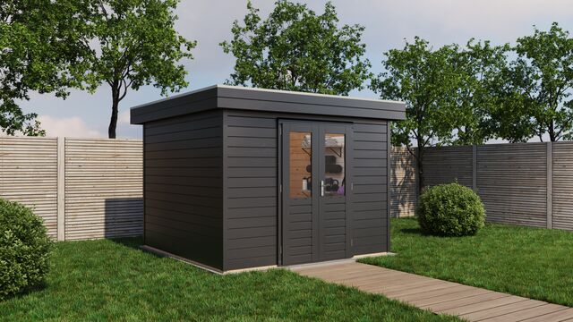 Friggebod Sundbyberg - 3x3m (9 kvm) - Svartbetsad