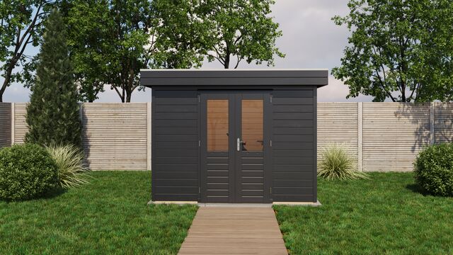 Friggebod Sundbyberg - 3x3m (9 kvm) - Svartbetsad