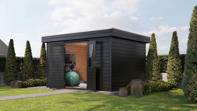 Friggebod Vallentuna - 3,6x3m (10,8 kvm) - Svartbetsad