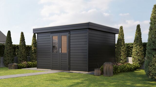 Friggebod Vallentuna - 3,6x3m (10,8 kvm) - Svartbetsad