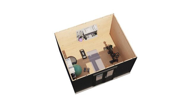 Friggebod Vallentuna - 3,6x3m (10,8 kvm) - Svartbetsad