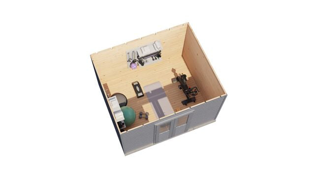 Friggebod Vallentuna - 3,6x3m (10,8 kvm) - Gråbetsad