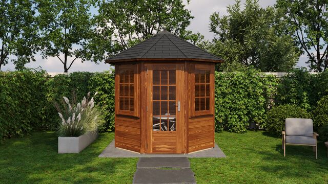 Lusthus Bålsta - Ø2,5m (4,9 kvm) - Brunoljat