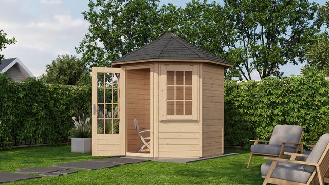 Lusthus Bålsta - Ø2,5m (4,9 kvm) - Obehandlat