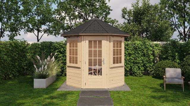 Lusthus Bålsta - Ø2,5m (4,9 kvm) - Obehandlat