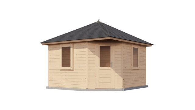 Lusthus Lerum - 3,6x3,6m (13 kvm) - Obehandlat