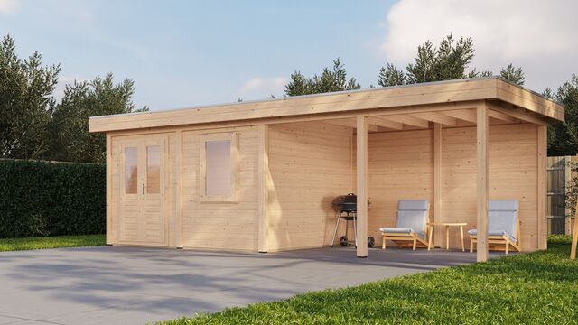 Trädgårdshus Växjö - 7,9x3m (23,7 kvm) - Obehandlat