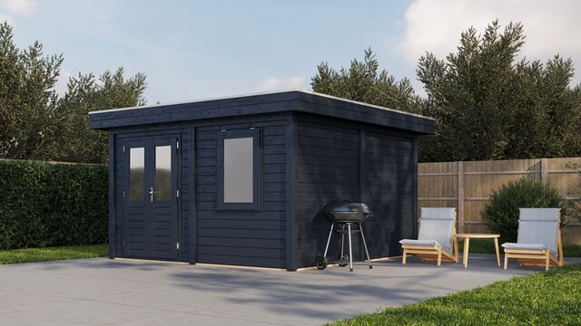 Förråd Halmstad - 3,9x3,9m (15,21 kvm) - Svartoljat