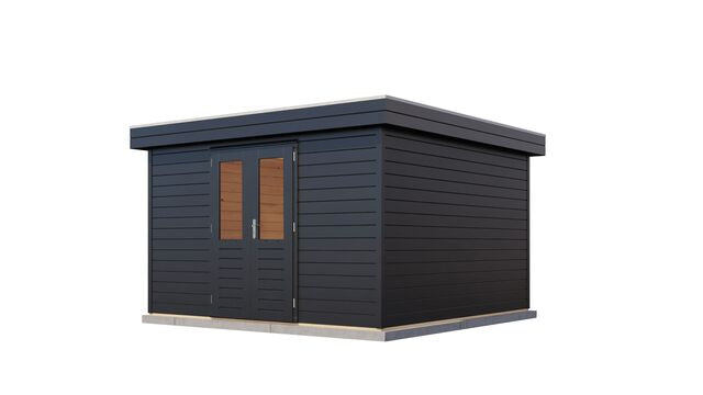 Friggebod Örnsköldsvik - 3,6x3,6m (13 kvm) - Svartbetsad