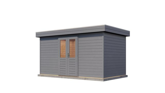 Friggebod Tumba - 4,2x2,4m (10,1 kvm) - Gråbetsad