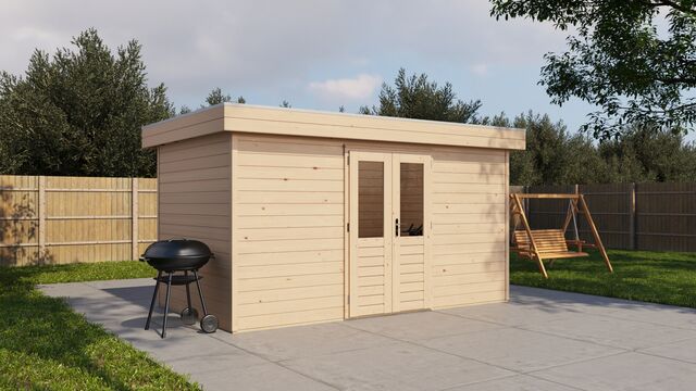 Friggebod Tumba - 4,2x2,4m (10,1 kvm) - Obehandlat