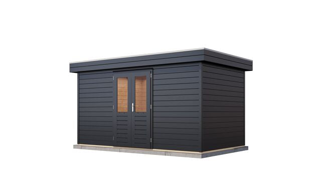 Friggebod Tumba - 4,2x2,4m (10,1 kvm) - Svartbetsad