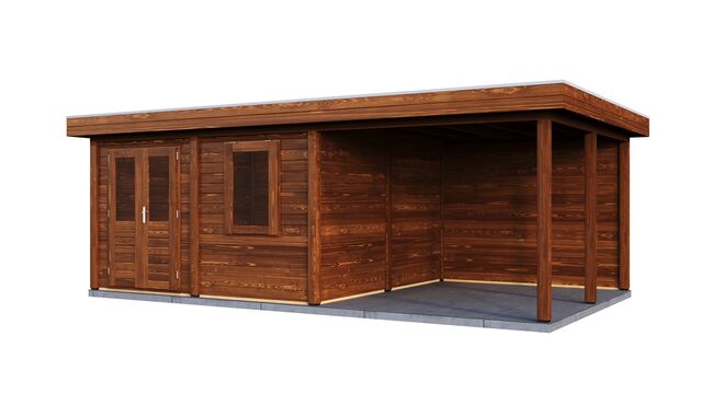 Trädgårdshus Sundsvall - 6x3,9m (23,4 kvm) - Brunoljat